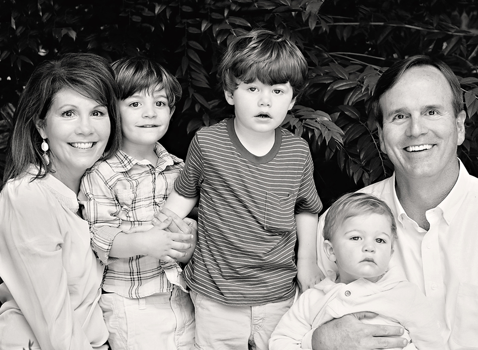 Steve Goodman with wife and grandsons