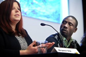 Margeaux testifying in Washington D.C. at the Congressional Briefing: Combating Modern Slavery.  photo credit: Sharon Farmer/sfphotoworks